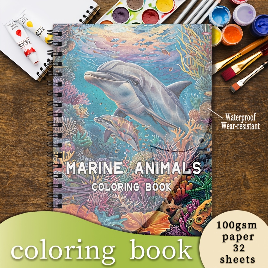 Adult Coloring Book Stress Relief - Livro para colorir - 8,3 x