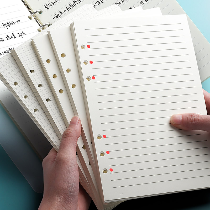 A5 Spiral Dotted Grid Notebook - Refil de Caderno A5 A6 com