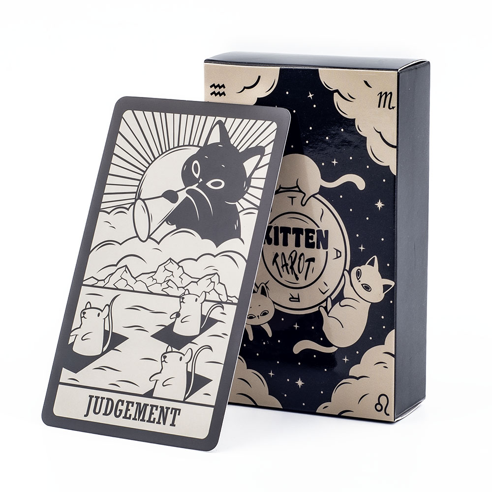 Baralho de tarô gatinho 78 peç - Tarot Deck With Guidebook avaliação e preço