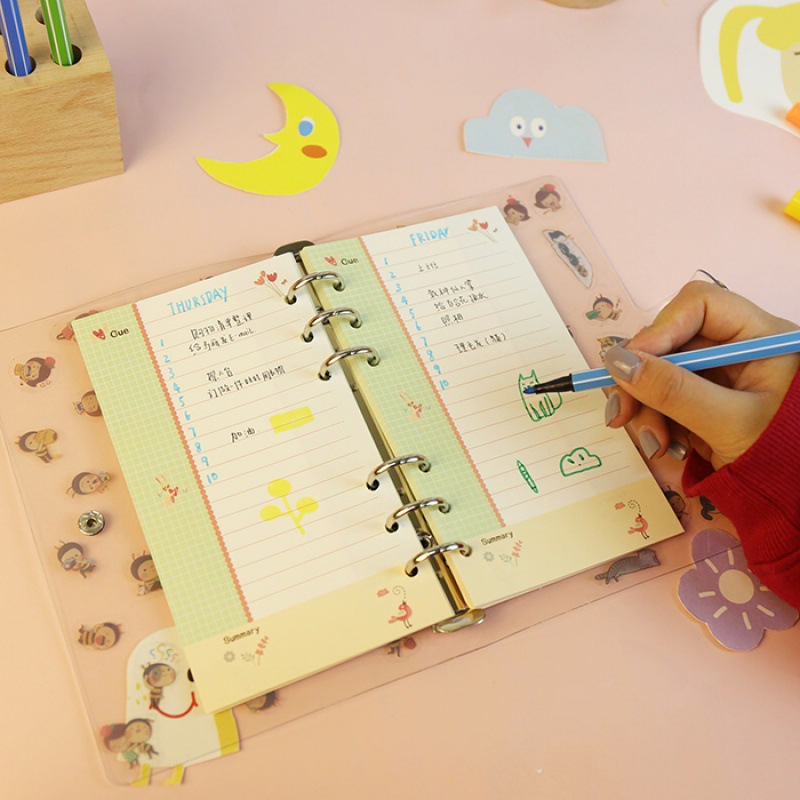 Caderno de Folhas Soltas Color - A5 Spiral Dotted Grid Notebook avaliação e preço