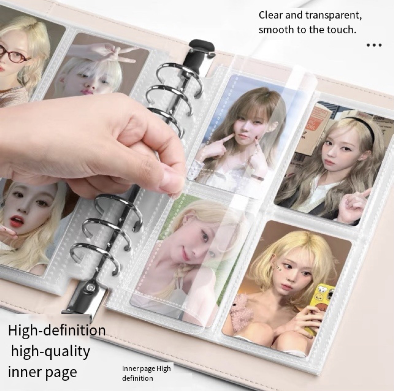 Luz de luxo platina a5 pasta c - Kpop Photo Card Binder 3 Inch avaliação e preço