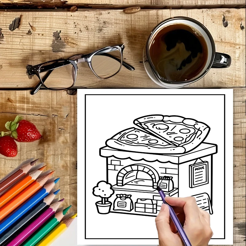 Livro de Colorir Espaços Peque - Adult Coloring Book Stress Relief avaliação e preço