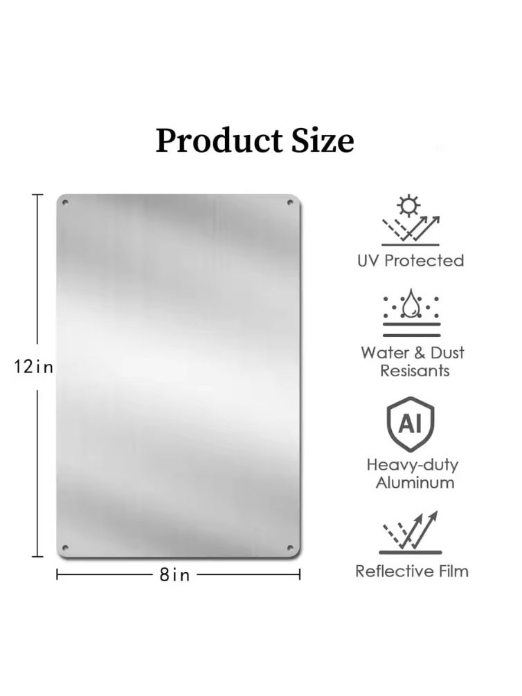 Placa de Metal Decorativa 