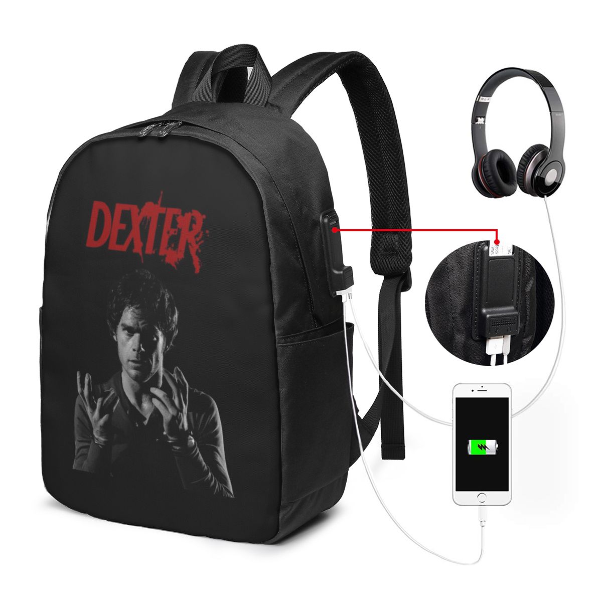 Mochila Dexter Morgan para via - Movies avaliação e preço