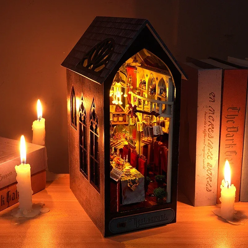 Estante Mágica para Livros, De - Diy Wooden Book Nook Kit Shelf Insert avaliação e preço