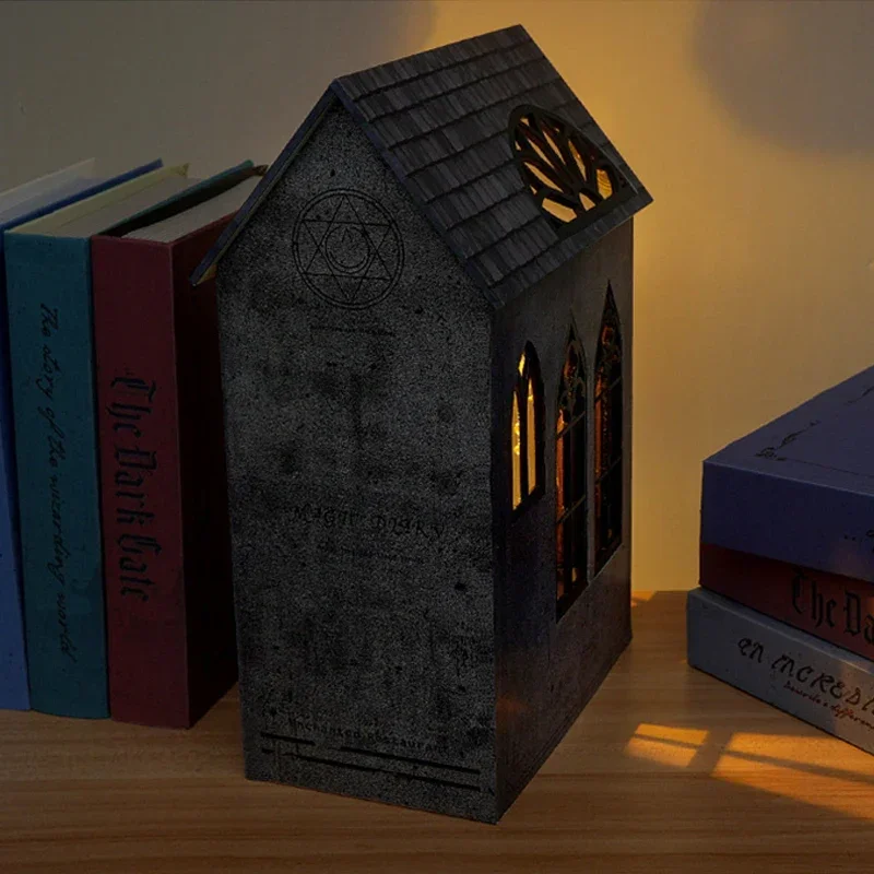 Estante Mágica para Livros, De - Diy Wooden Book Nook Kit Shelf Insert avaliação e preço