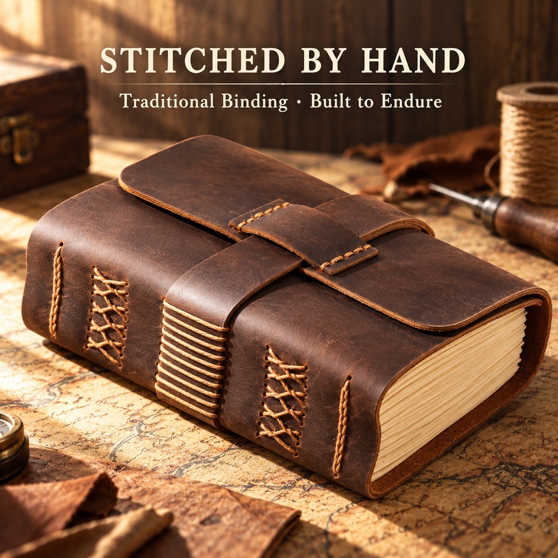 Caderno de viagem em couro fei - Vintage Leather Journal Notebook avaliação e preço